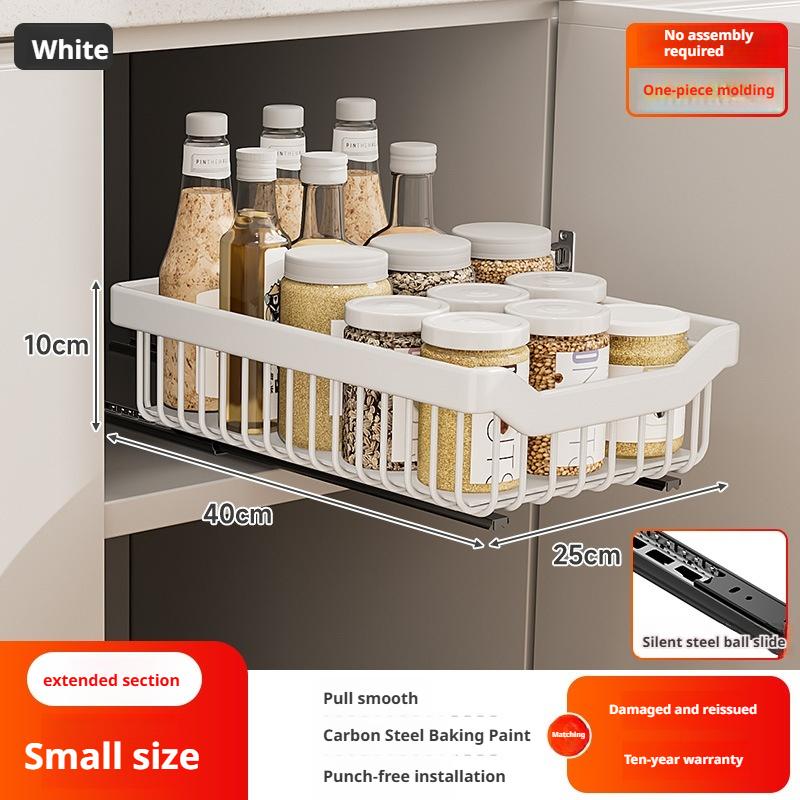 Under Sink Organizers Rack Pull Out Medicine Cabinet Layered Storage Basket Kitchen Seasoning Bowls Drawer Holder Storage Box