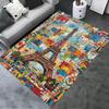 2025 New Paris Eiffel Tower Carpet Rug for Living Room Bedroom Home Sofa Decoration,Kids play Non-slip Floor Mat82