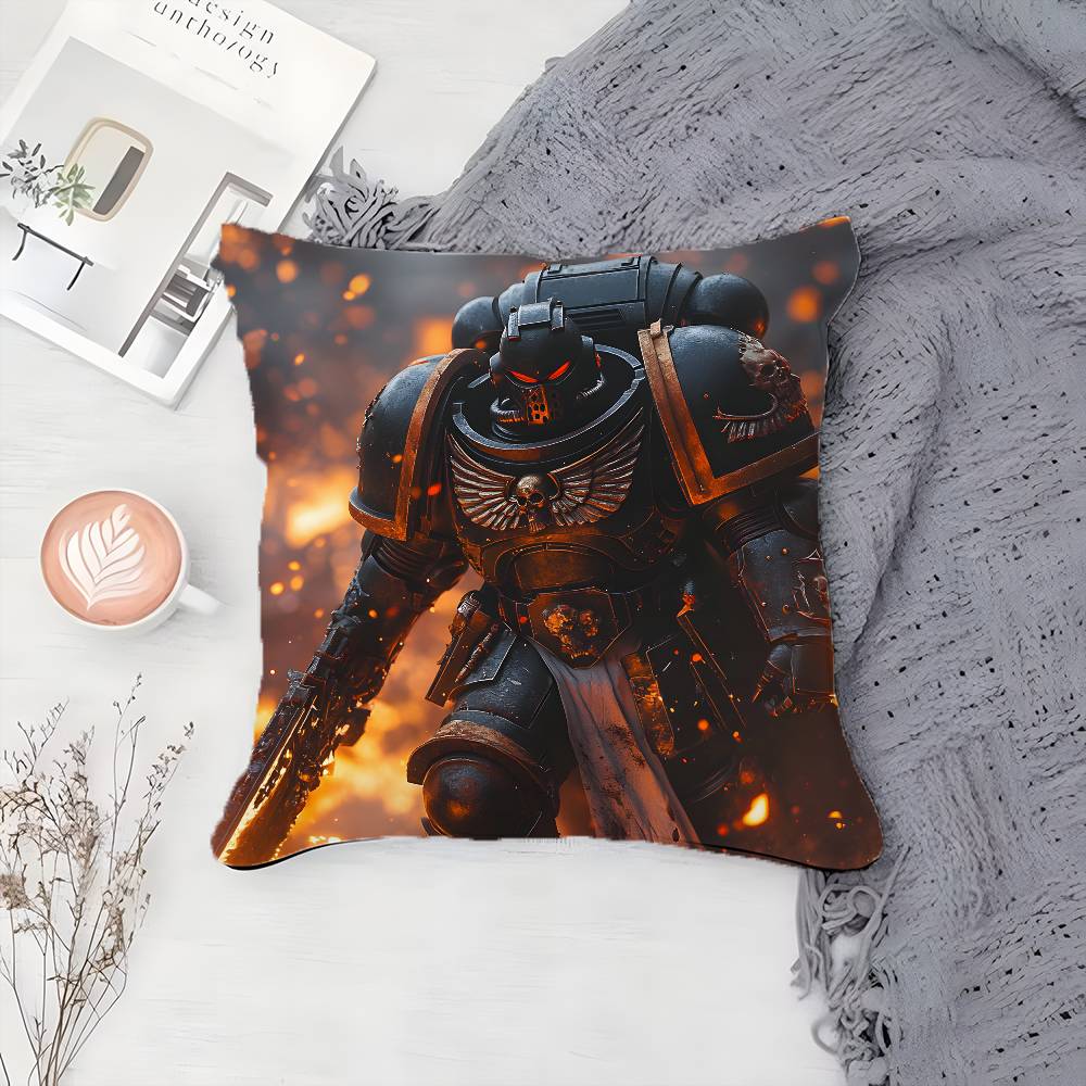 Cool Character W-Warhammer 40,000-MT King Pillow Case Printing Pillowcase Living Room Sofa Cushion Cover Bedroom Room Decor