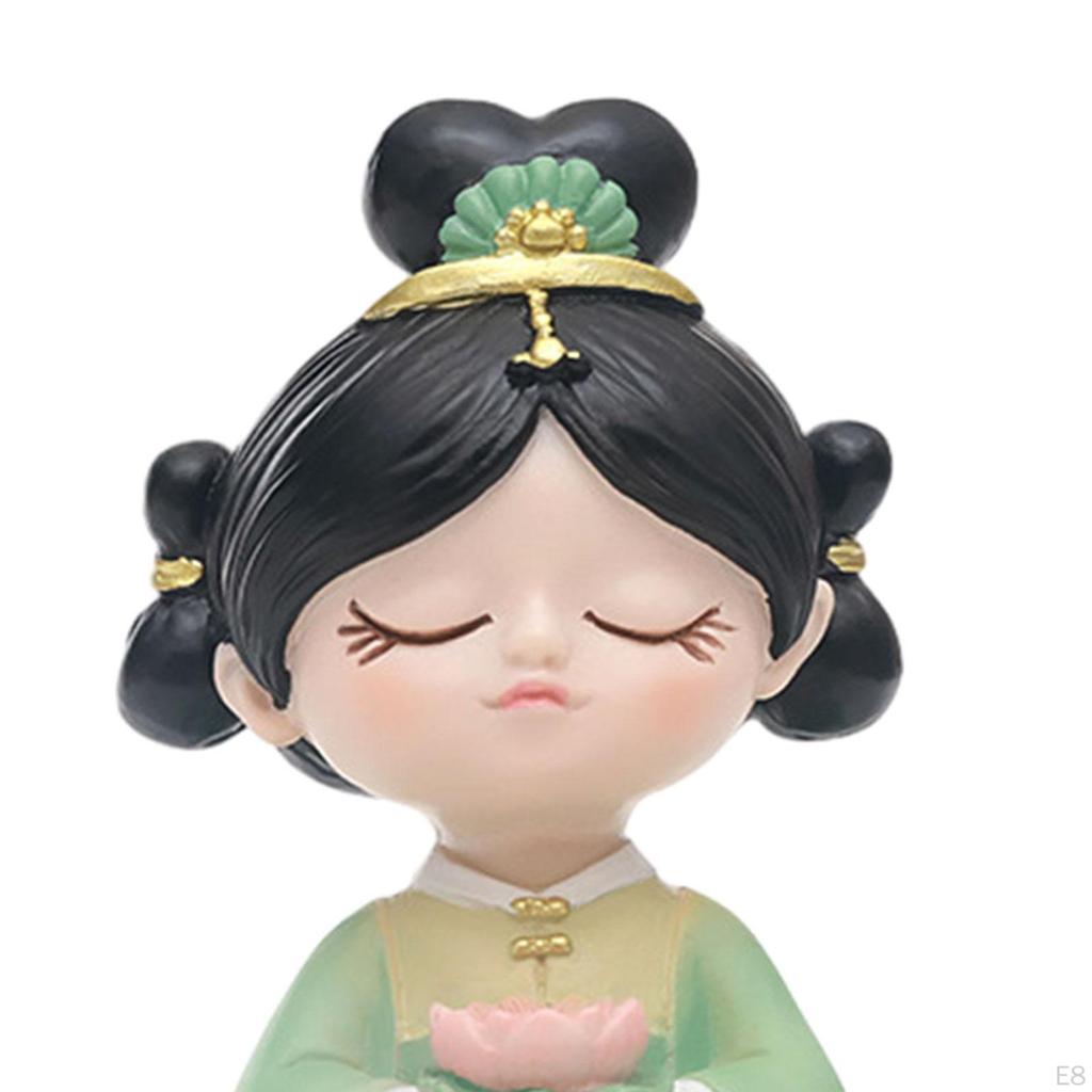 Mädchen Mini Statue Buddhistische Figur Heimdekoration ,Handwerk ,Desktop