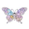 1Pcs Fashionable Versatile Anti-Glare Butterfly Insect Brooch Pin Luxurious Heavy-Duty Full Zircon Butterfly Brooch Accessory