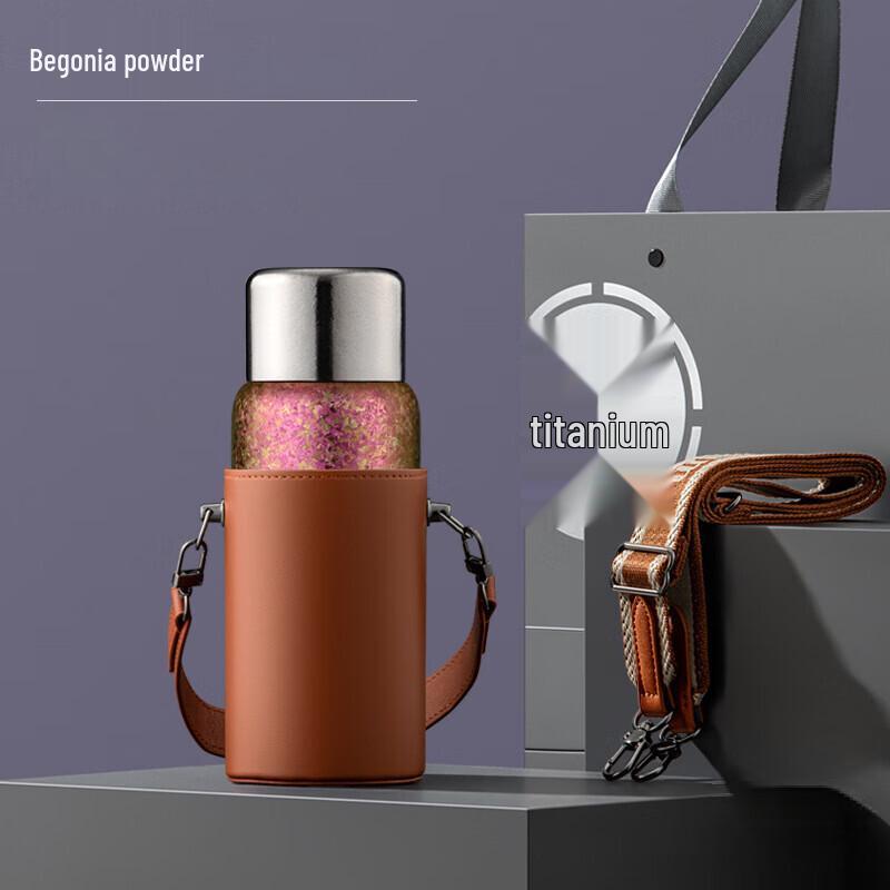 Portable Titanium Insulated Tea Infuser Travel Mug
