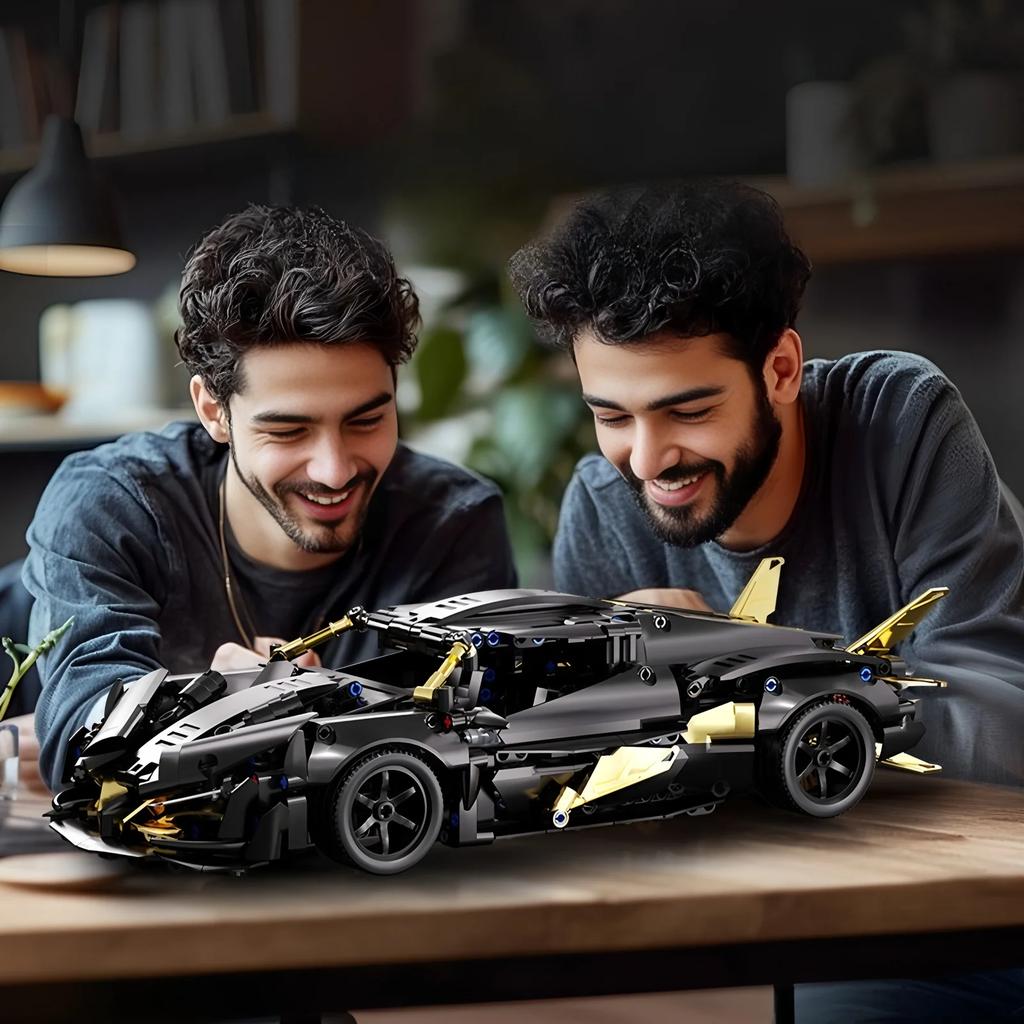 New Technology Racing Car Model Building Block Technology Adult 1:14 DIY Supercar Brick Puzzle Toys Children and Adults Gifts