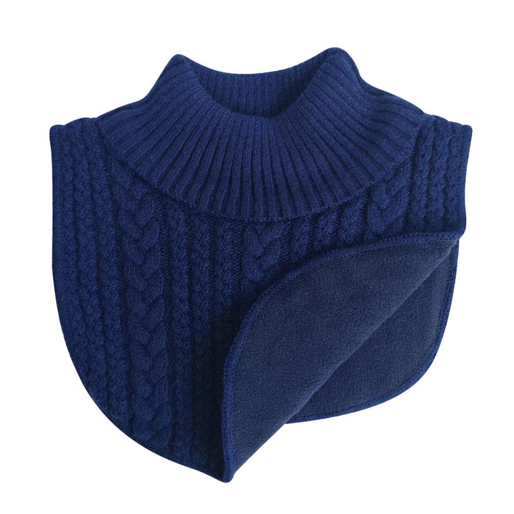 Detachable Knitted Mock Turtleneck Fake Collar For Kids Winter Warm Unisex Pullover Dickey False Collar for Photos School Party