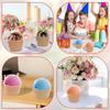 6/12Pcs Ice Cream Bowl with Spoon Plastic Candy Color Frozen Yogurt Pudding Bowl Stackable Dessert Cup for Summer Holiday Party