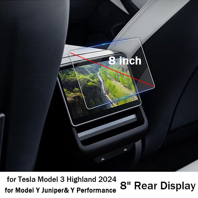 Tempered Glass Film Protector for Tesla Model 3 Highland Model Y Juniper Model Y Performance Rear Center Control Screen
