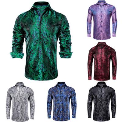 Chemise boutonnée à la mode pour hommes, chemise décontractée à manches longues, noire, unie, XL