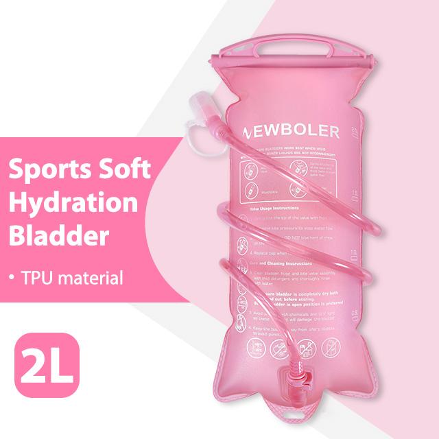 NEWBOLER Outdoor Sport Camping Water Bladder Running Sport Bike Soft Water Bottle Folding TPU Soft Flask Water Bag 1L/1.5/2L/3L