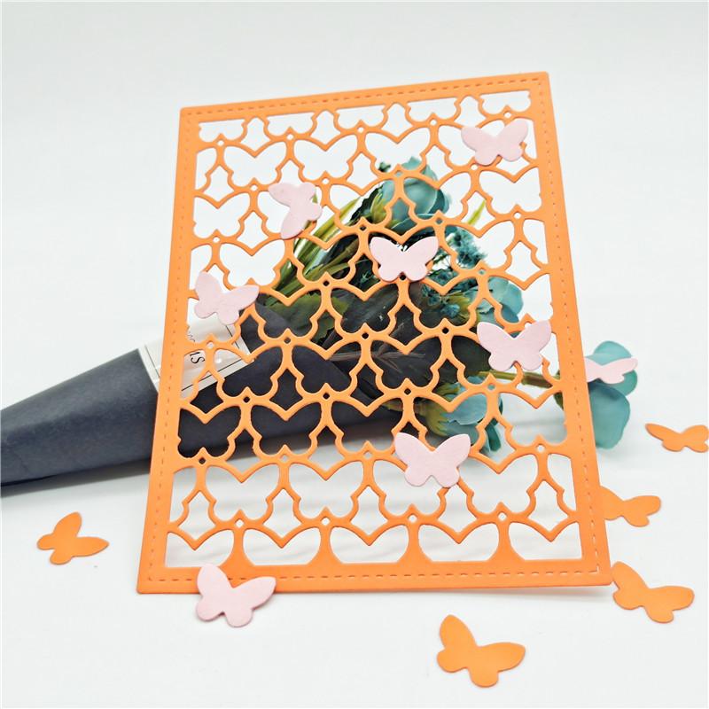 Butterflies Frame Metal Dies for DIY Scrapbooking Cutting Templates for Cardmaking, Paper Art Craft Supplies
