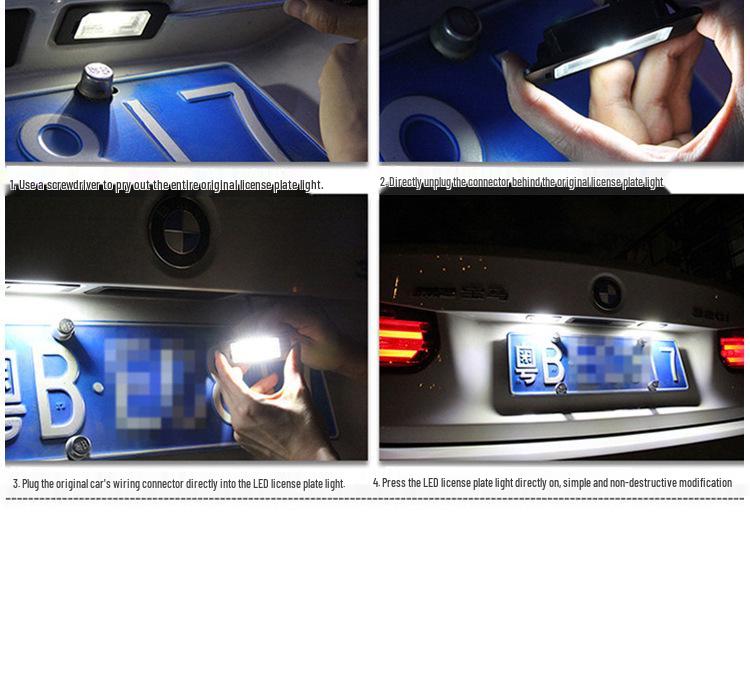 LED License Plate Light for Lexus and Toyota Models (IS, RX, LS)