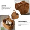 1pc Plastic Knitted Wall-mounted Storage Basket for Kitchen Utensils Simple Design Spoon Chopsticks Holder Lightweight Home Storage Countryside Style
