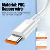3-1Pcs 120W 10A Fast Charger PD Dual Type C Quick Charging Cable Data Wire Cord for Samsung IPhone 15 16  Xiaomi Universal