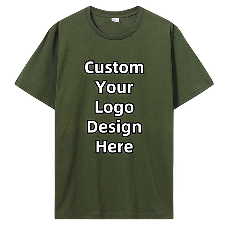 Custom T-shirt Design Your Own Text Logo Professional Image Processing Cotton Men Women Personalized T Shirt Gifts Clothing