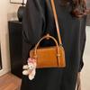 2024 Boston Contrast Color Handbag: Versatile, Fashionable Pillow Shoulder & Crossbody Bag for Women