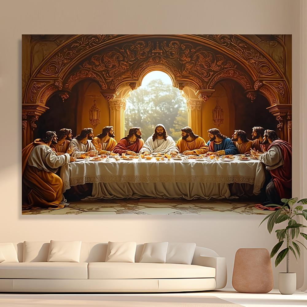 piece polyester backdrop with 3D visual effect "The Last Supper" – very suitable for holiday celebrations