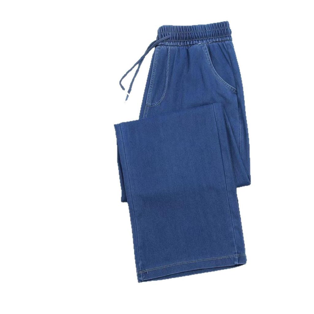 Women's Tencel Jeans - Summer 2026, Lightweight High Waist, Plus Size Ice Silk Wide Leg Pants