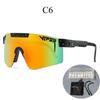 Grenzüberschreitende polarisierte Fahrradbrille mit großem Rahmen und farbigen Gläsern für Sport