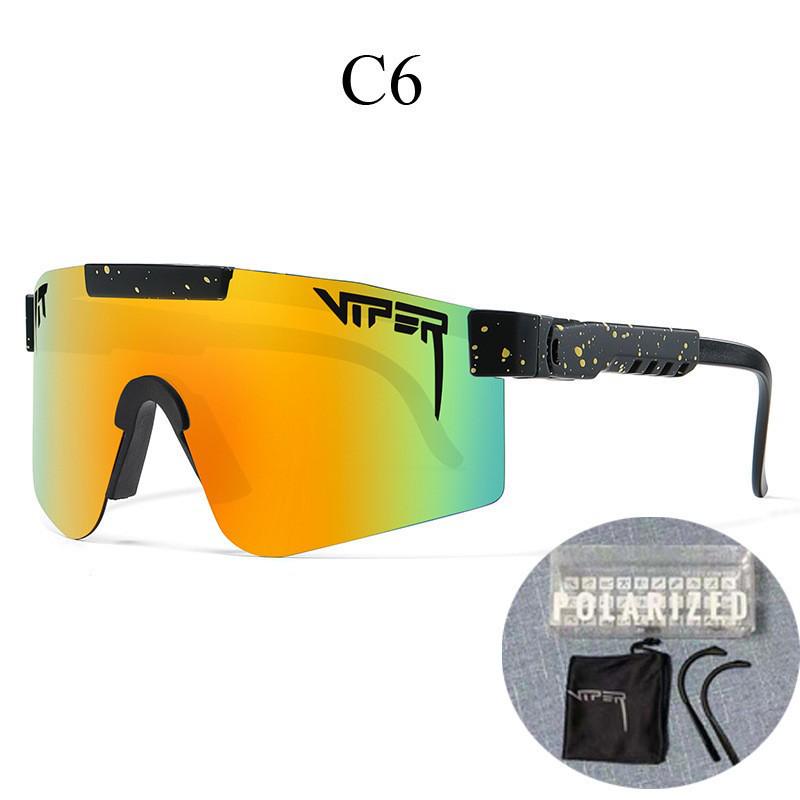 Grenzüberschreitende polarisierte Fahrradbrille mit großem Rahmen und farbigen Gläsern für Sport