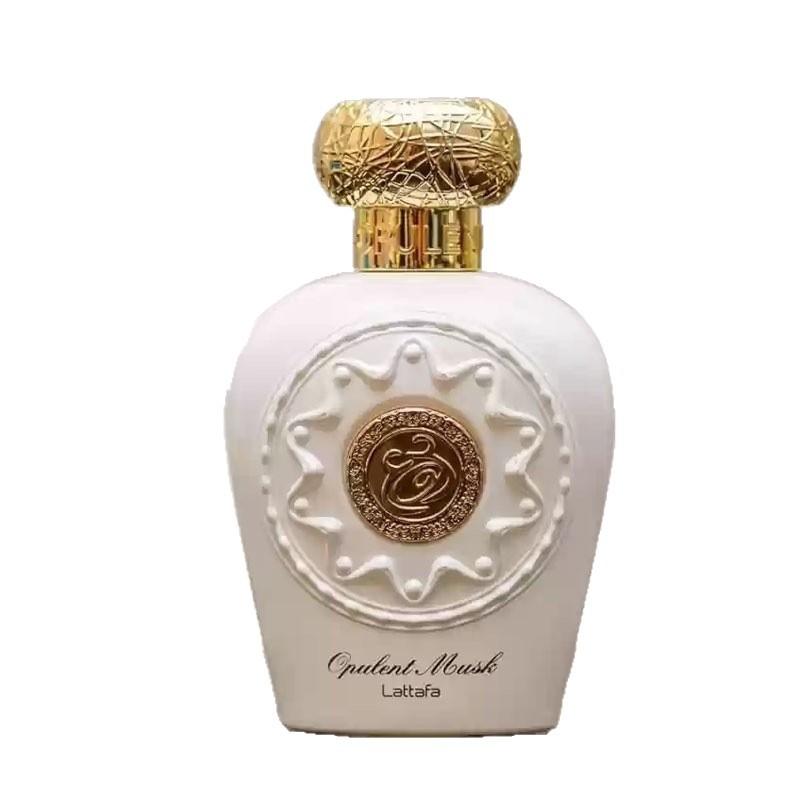 Lattafa Opulent Oud White Musk Profumo 100ml, Importato da Dubai Fragranza Araba del Medio Oriente, Unisex Profumo a Lunga Durata meno