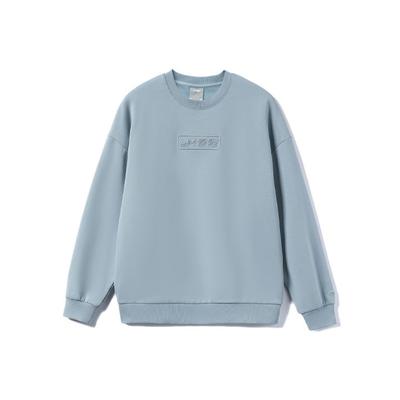 Li-Ning Eğitim Serisi Logo Yuvarlak Yaka Kazak Uzun Kollu Sweatshirt Unisex sweatshirt William-Mavi AWDRB76-5