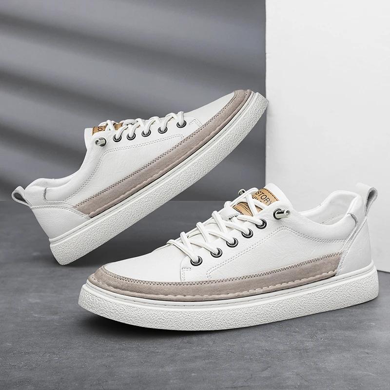 New Genuine Leather Mens Shoes Business Shoes Breathable Casual Shoes Comfortable Walking Sneakers Shoes Male Oxford Shoe