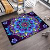 Mandala Carpet with Colorful Floral Design, Blue and Purple Style Suitable for Use As an Anti-slip for Living Room Bedroom Sofas