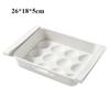 Eggs Holder for Fridge,4 Tiers Auto Rolling Fridge Egg Organizer,Space-Saving Egg Dispenser Holder,Holds 30 Eggs,Kitchen