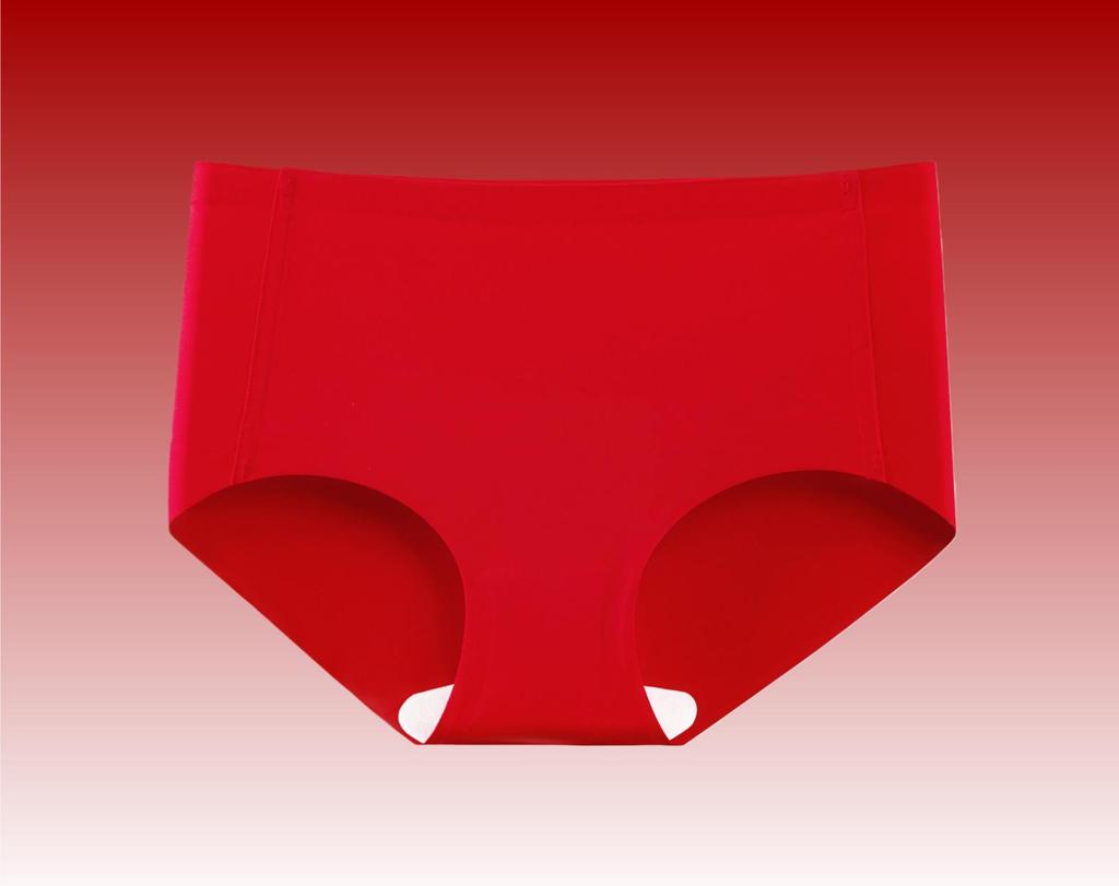Dragon Year Red Seamless Bridal Underwear Set: Women's No-Wire Bra & Thin Sports Vest