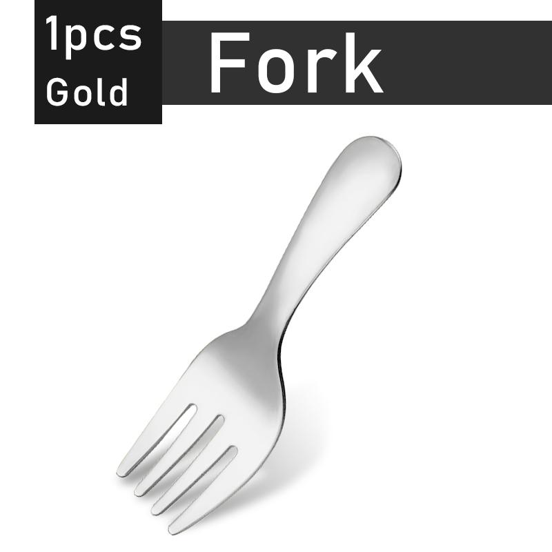 Silber/Golden Edelstahl Kurzen Griff Löffel Gabeln Suppe Löffel Gewürze Löffel Dessert Löffel Tee Kaffee Löffel