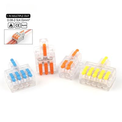 5/10 STÜCKE Mini Fast Compact Splicing Leiteranschluss 1 Eingang Mehrere Ausgänge Splitter Splicing Terminal Block M3 Schraubbefestigungsloch