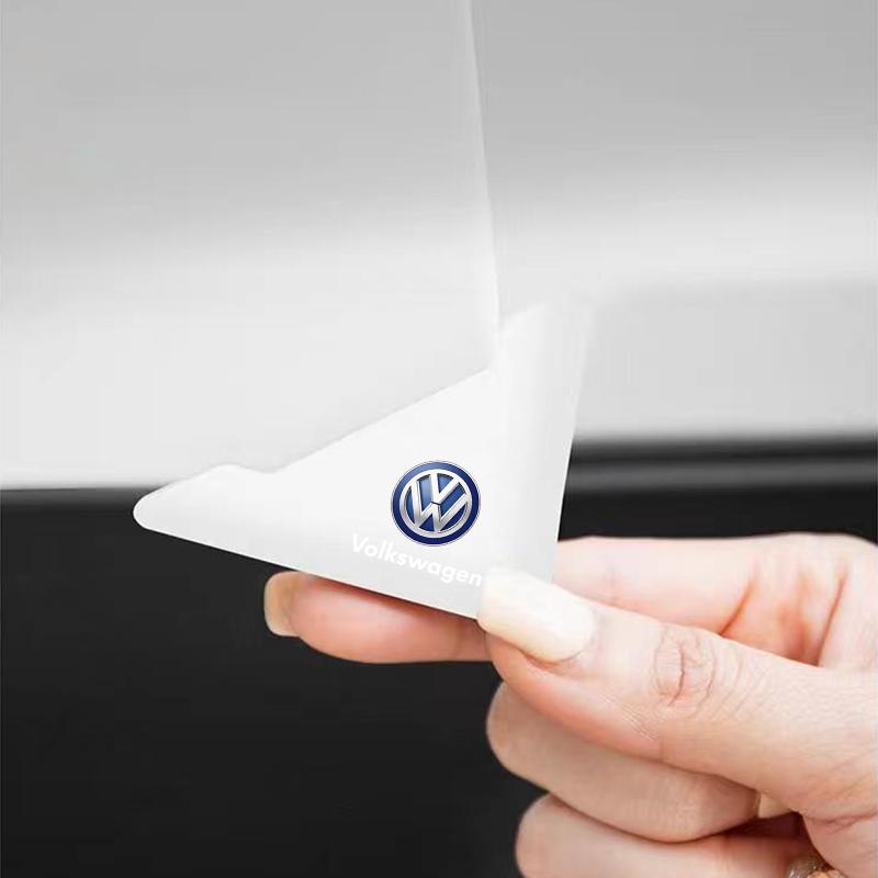 2Pcs Car Door Corner Cover Bumper Crash Anti-Scratch Protection Sticker For Volkswagen Golf-6 7 4 5 POLO Passat B5 B6 B7 T4 T5 Tiguan Jetta Gol
