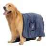 Pet Care Towel with Hand Pockets for Medium and Large Dogs, Super Absorbent Bath Towel for Showering and Drying