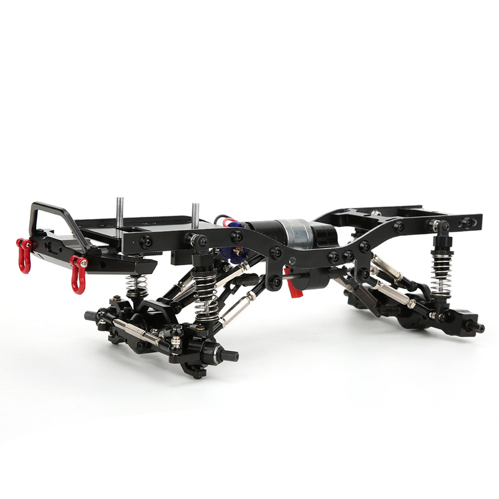 

Метал 1 16 Радіокерована Машина Кузов Шасі Рама Комплект Аксесуар Підходить для WPL C14 C24(Чорний S WPL C14BL )