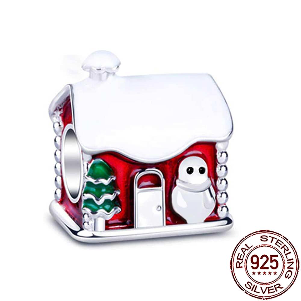 Novos Berloques de Cobre de Natal Papai Noel Berloques para Pulseira Corrente Cobra Colar Feminino Joias Diy