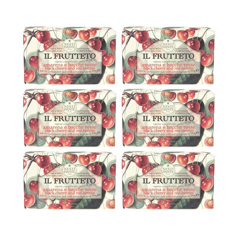 Nestidante Frutto Cherry & Red Berry Soap 250g x 6 Pack [Box Product]