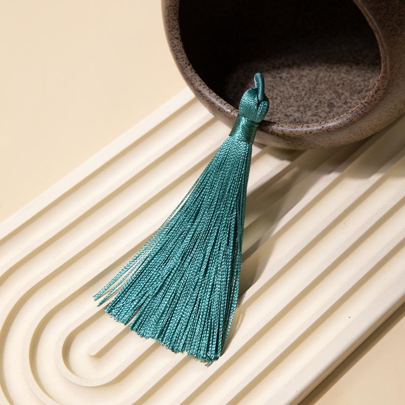 8Cm Pull Circle Fringed Ear Polyester Fringed Antique Hanging Ear Bookmark Sachet Jewelry Accessories Diy Small Pendant