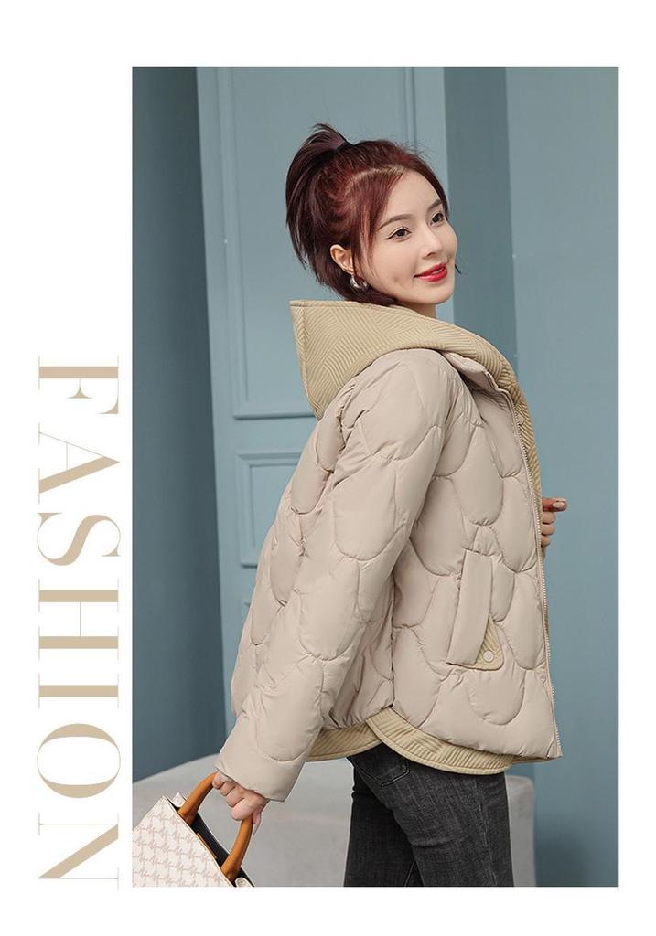 Women's Winter Hooded Thick Warm Jacket - Korean Style Cotton Outerwear