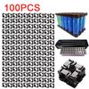 100PCS 18650 Lithium Battery Holder Cylindrical Anti Vibration Plastic Battery Pack Bracket Li-ion Battery Spacer Cell Holde