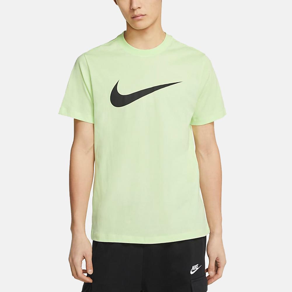 Nike Sportswear Swoosh Casual Athletic Crew Neck Short Sleeve T-Shirt Men Tops Green Yellow DC5095-383