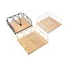 1X Napkin Holder Black/Gold/white Napkin Dispenser Metal Serviette Holder Dining Table Decoration Kitchen Dining Bar Picnic Tool