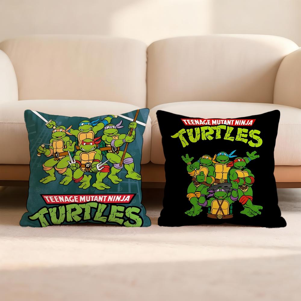 Teenage Mutant N-Ninja Turtles Cushion Cover Home & Car Multi-Scene Pillow Cover - Reversible, Soft & Durable for Daily Use