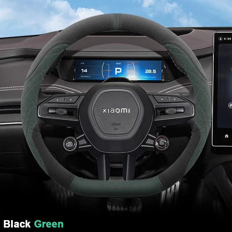 Suede Car Steering Wheel Cover For Xiaomi SU7 2026 2026 Ultra Thin Anti Slip Breathable Sweat Proof Auto Accessories