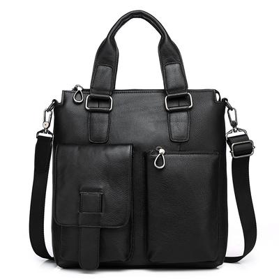 Men'S Handbag Single Shoulder Oblique Span Bag Men'S First Layer Cowhide Bag Trendy Simple Leisure Bag