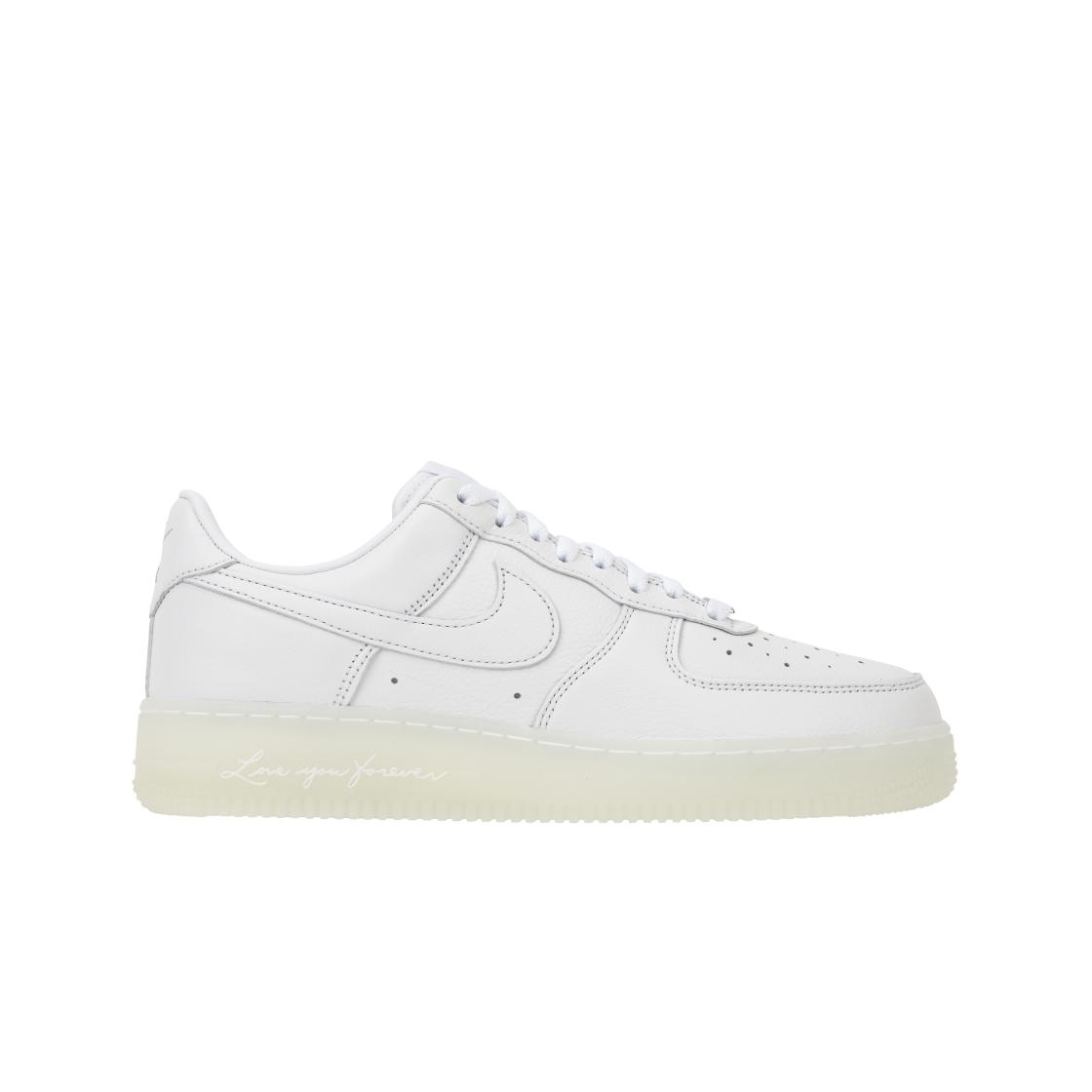 Nike Men's White/Cobalt/Silver Nocta X Air Force 1 Low Certified Lover Boy - Tint Unisex Sneakers Metallic- Cz8065-101 Cm