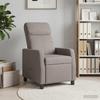 Recliner Armchair Taupe Fabric