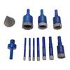 Diamond Hole Saw Kit Tile Drill Bits High Carbon Steel Diamond Drill Core Bits with Case for Porcelain Ceramic Granite