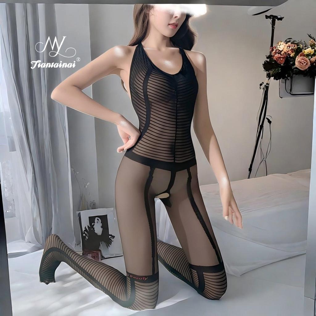 Sex Underwear Sexy Suspender Stockings onesie Pure Desire Seduction Transparent Suit Passion Maid Uniform Large Size Women