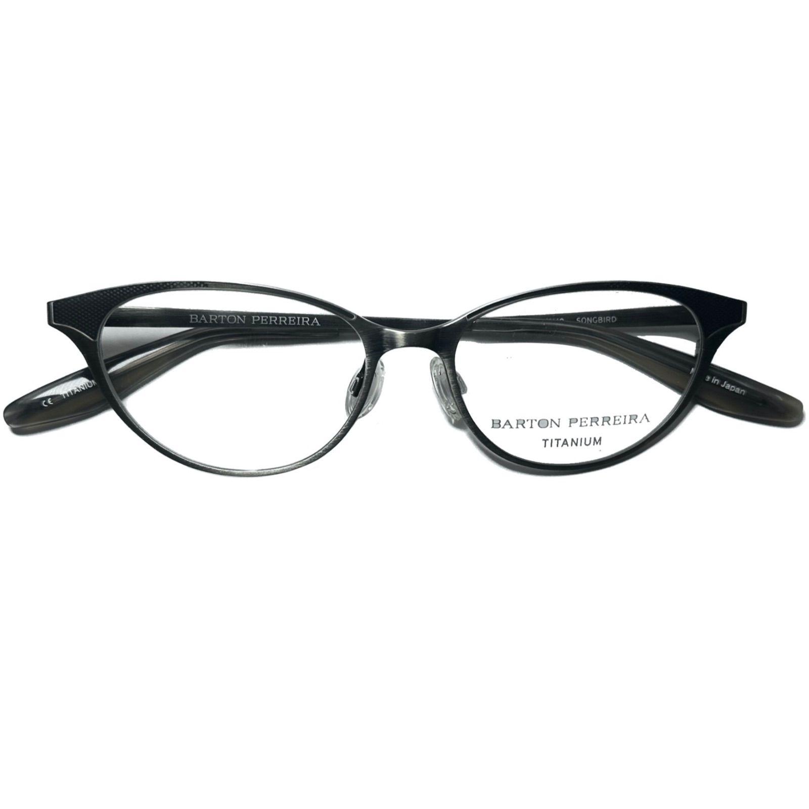 Used Barton Perreira Songbird Black Silver New Glasses Made in Japan Genuine Barton Perreira US Brand | Comes with Genuine Case Oliver Peoples