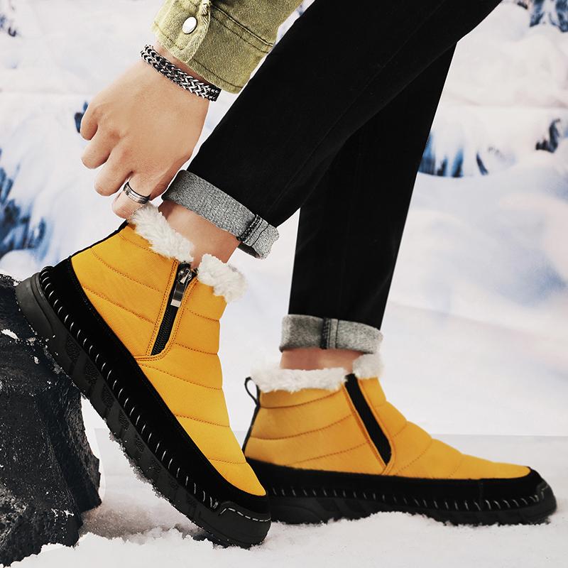 Super Warm Winter Cotton Shoes Casual Ankle Boots For Men Snow Boots