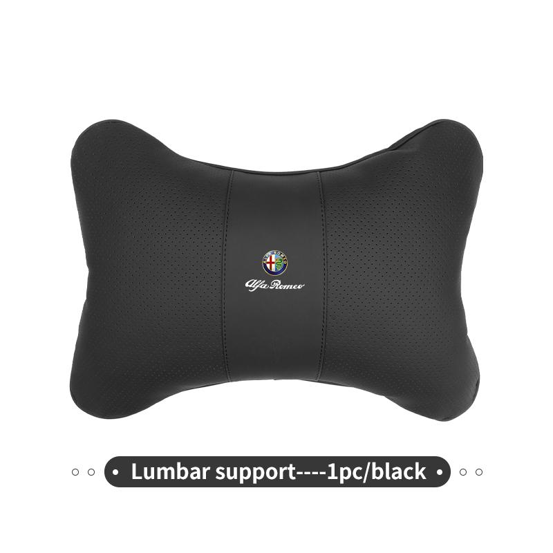 Car Headrest Neck Pillow Lumbar Support Cushion Interior Accessories For Alfa Romeo GT Stelvio F1 Brera Volante Tonale Gloria